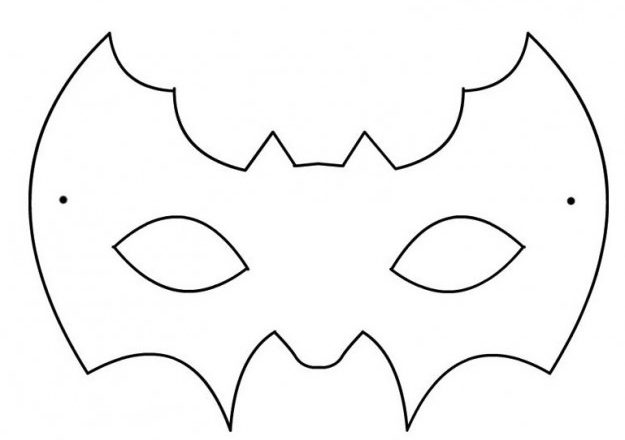 maschera batman1 disegno da colorare gratis