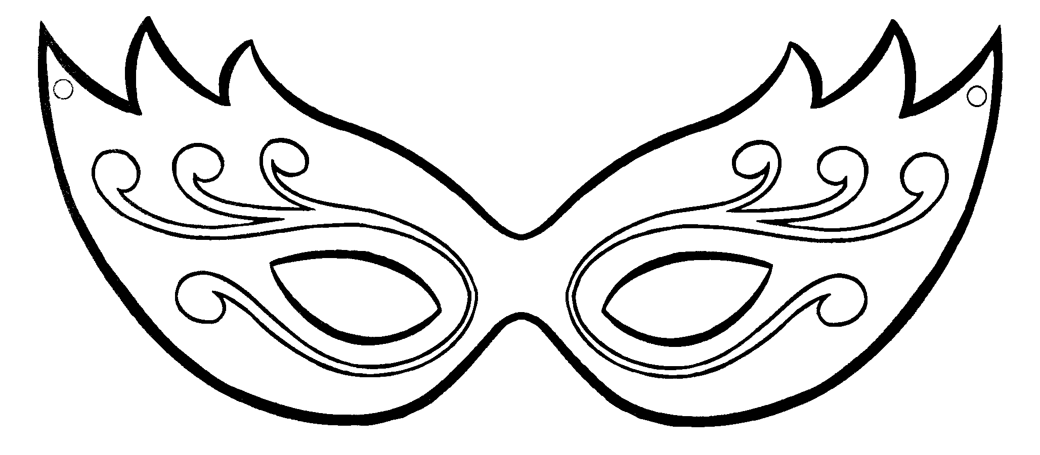 maschera bimba 1 disegno da colorare gratis