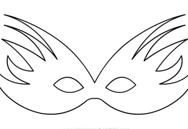 maschera carnevale3 disegno da colorare gratis