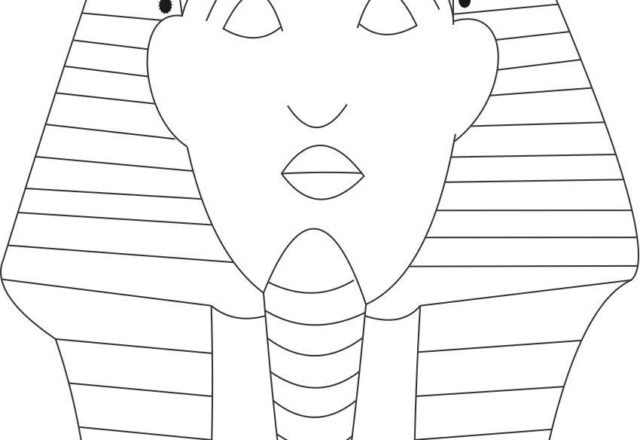 maschera faraone disegno da colorare gratis