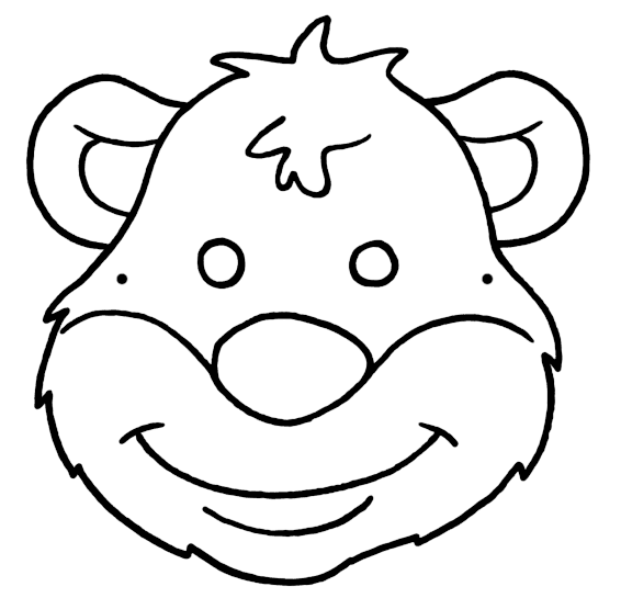 maschera orsodisegno da colorare gratis - disegni da colorare e stampare  gratis immagini per bambini Disney