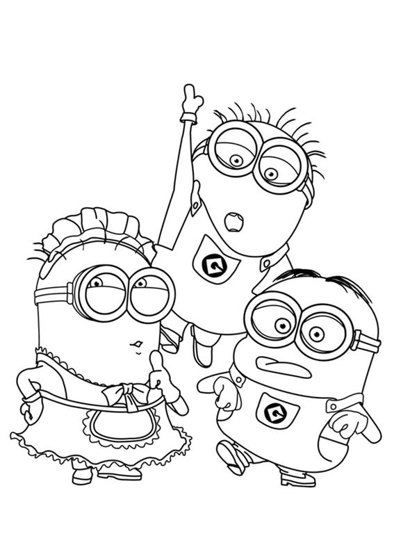 minions alla riscossa disegni da colorare gratis