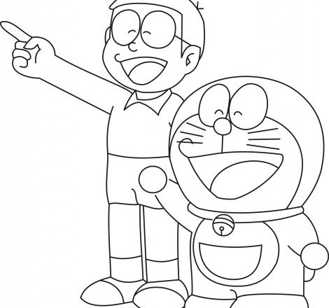 nobita e doraemon disegni da colorare gratis per bambini