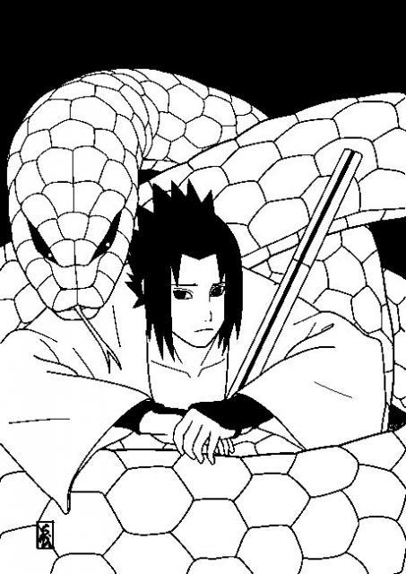 sasuke_e_serpente_disegni_da_colorare